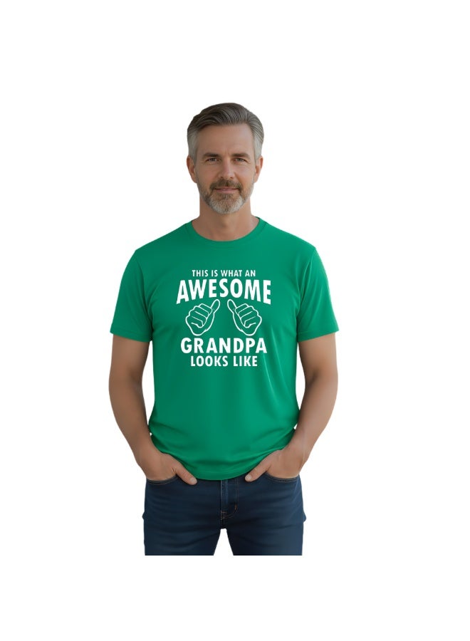 PRINTSHOP4ME Grandpa T-Shirt–Round Neck,Cotton Fabric|Half Sleeve–Comfortable Casual Tshirt For Grandfather|Great Gift For Grandfathers,Dads&Senior Men - Image 1